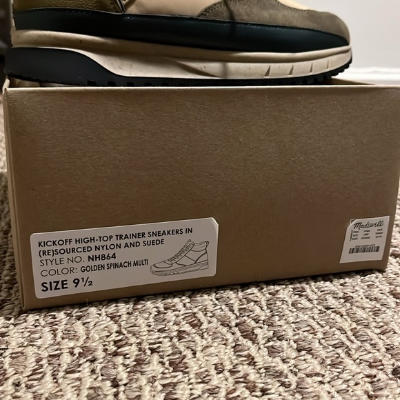 Madewell High-top Trainer Sneaker in (Re)sourced Nylon and Suede - Picture 8 of 11